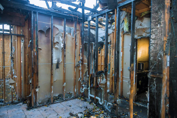 Professional Emergency Fire Cleanup technician working in Petersburg, VA
